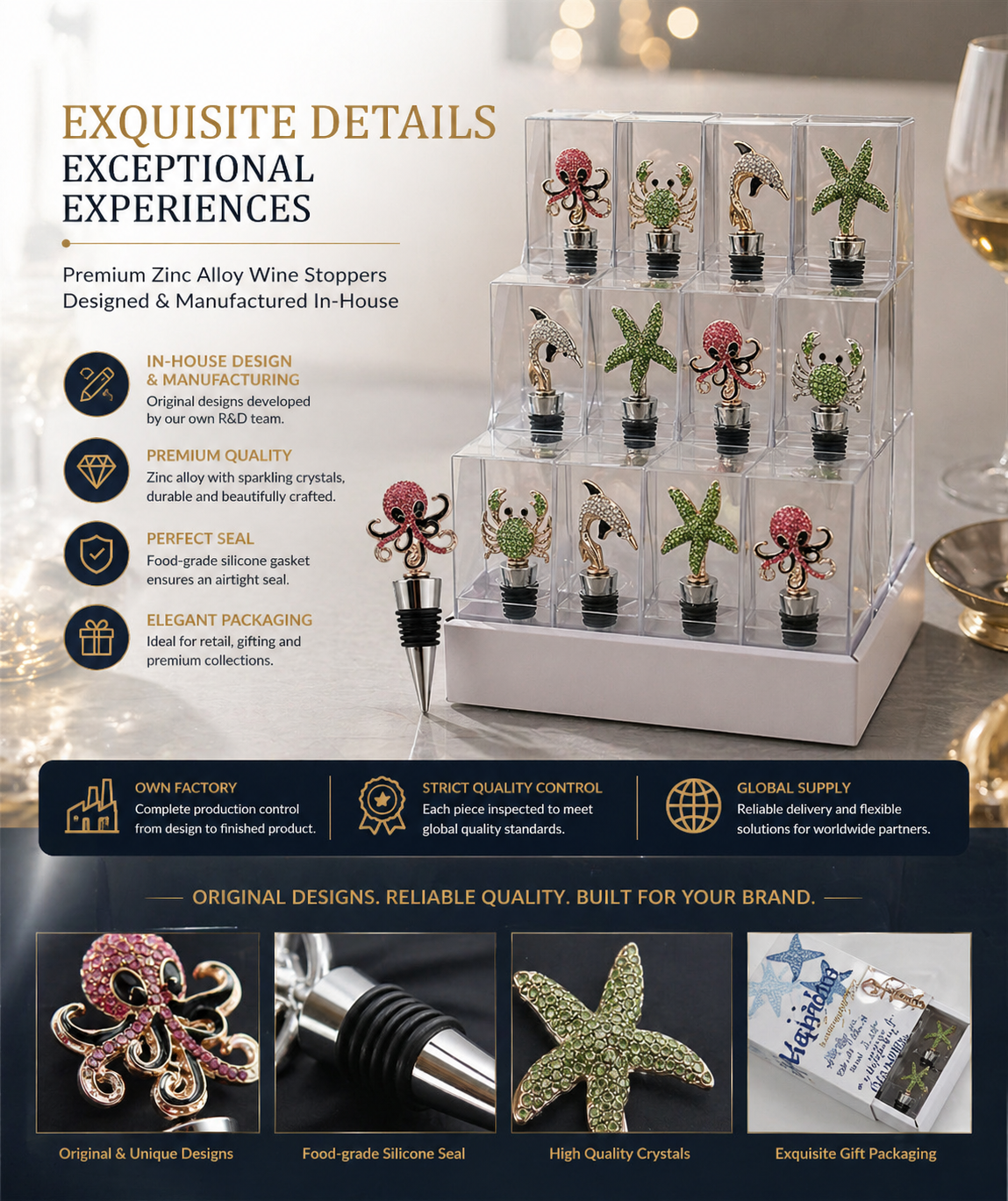 Exquisite Details - Premium Wine Stoppers