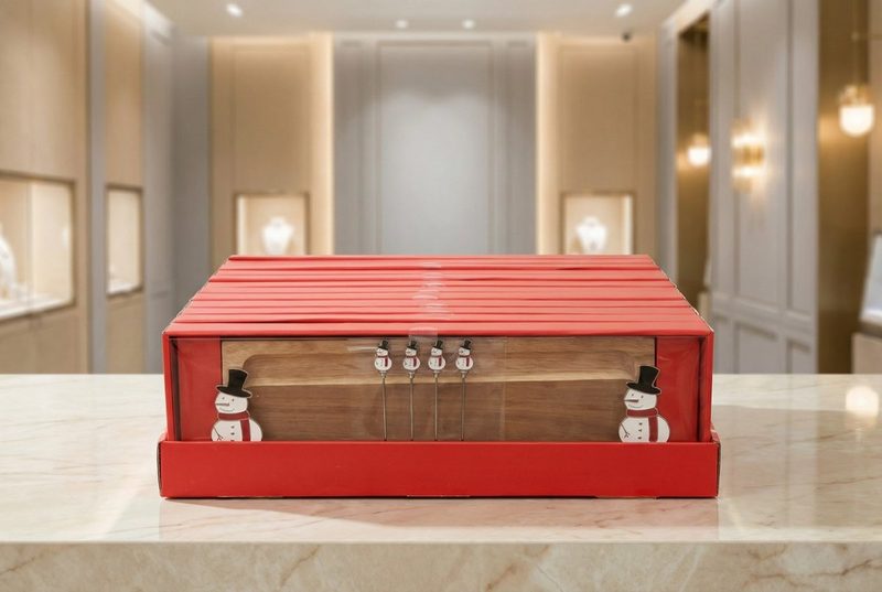 Christmas Tray & Fruit Picks Set